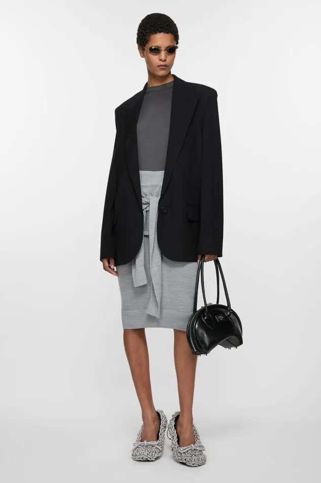Acne Studios Singlebreasted Jacket 8211 Regular Fit Black Woman Suit Jackets