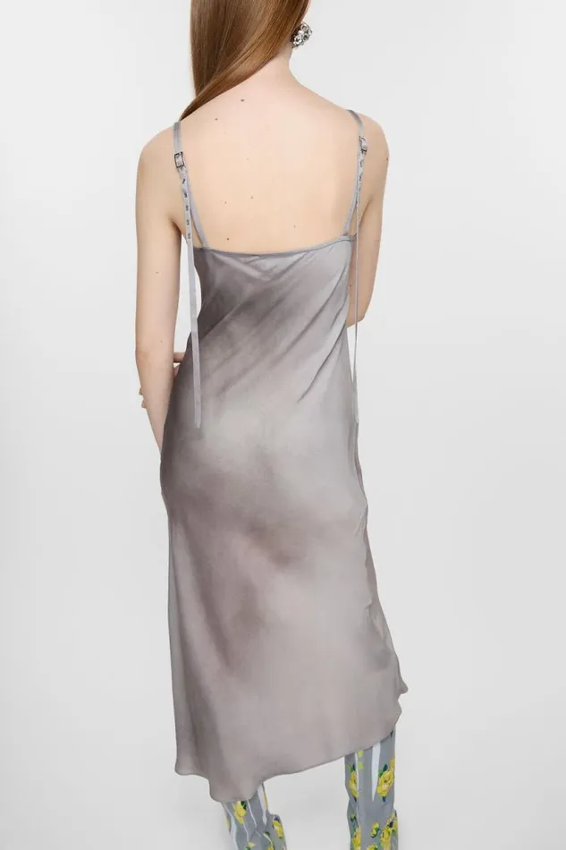 Acne Studios Strap Dress Multi Grey Woman Dresses