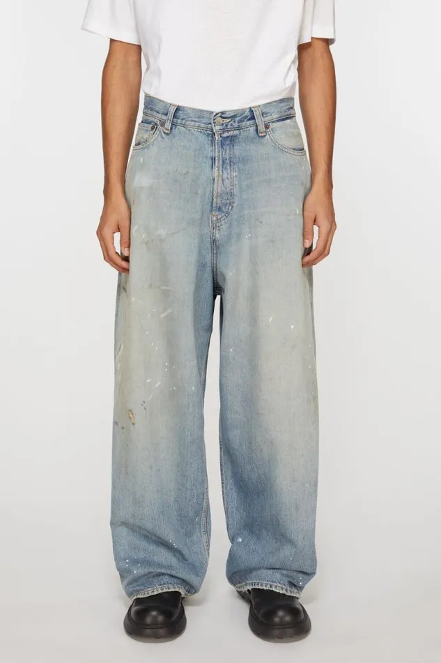 Acne Studios Super Baggy Fit Jeans 8211 2023M Light Blue Man Jeans