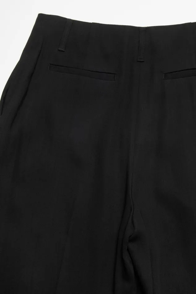 Acne Studios Tailored Wool Blend Trousers Black Woman Trousers