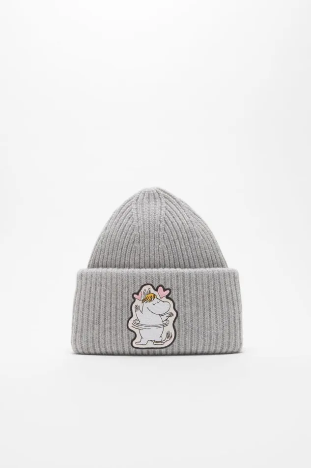 Acne Studios Wool Beanie Acne Studios X Moomin Light Grey Melange Man Hats