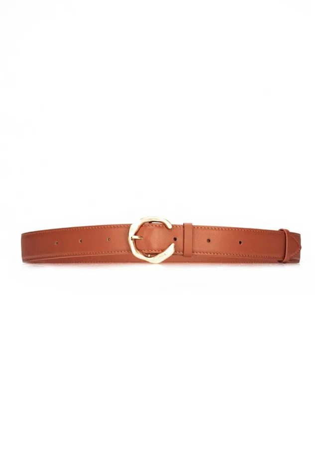 Aje Belts Caldeira Leather Belt Spiced Chai 8211 Women