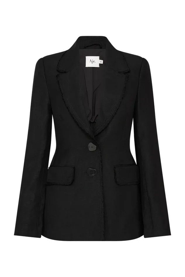 Aje Blazers Jackets and Coats Surrounding Blazer Black 8211 Women
