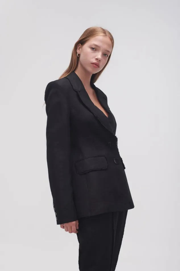 Aje Blazers Jackets and Coats Surrounding Blazer Black 8211 Women