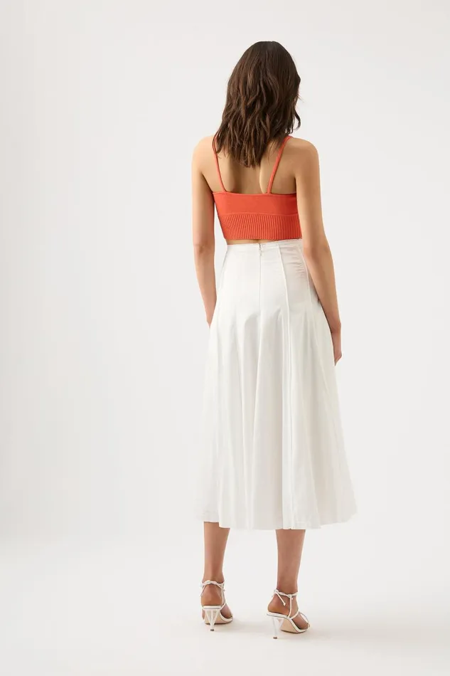 Aje Body and Crepe Knit Lucia Knit Bustier Coral 8211 Women Aje Body and Crepe Knit Lucia Knit Bustier Coral 8211 Women