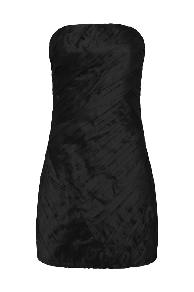 Aje Dresses Anima Ruched Mini Dress Black 8211 Women Aje Dresses Anima Ruched Mini Dress Black 8211 Women