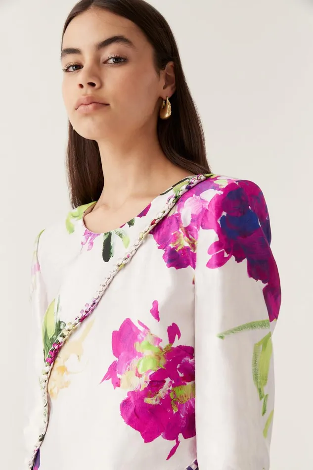 Aje Dresses Arbour Whipstitch Mini Dress Wild Hydrangea 8211 Women