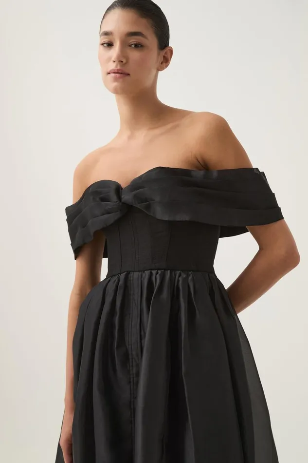 Aje Dresses Cordelia Corseted Maxi Dress Black 8211 Women Aje Dresses Cordelia Corseted Maxi Dress Black 8211 Women