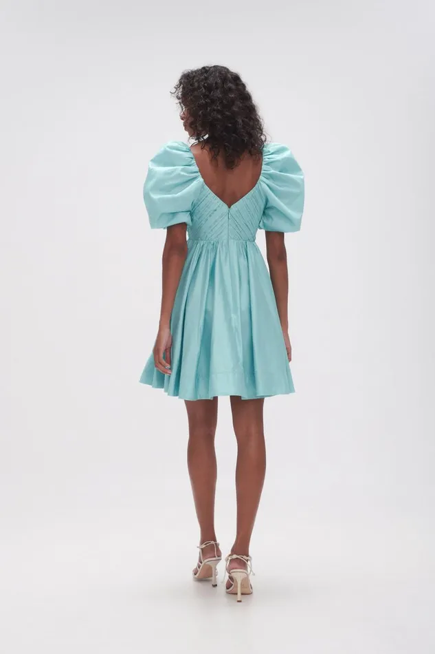 Aje Dresses Gabrielle Plunge Mini Dress Spearmint Blue 8211 Women Aje Dresses Gabrielle Plunge Mini Dress Spearmint Blue 8211 Women