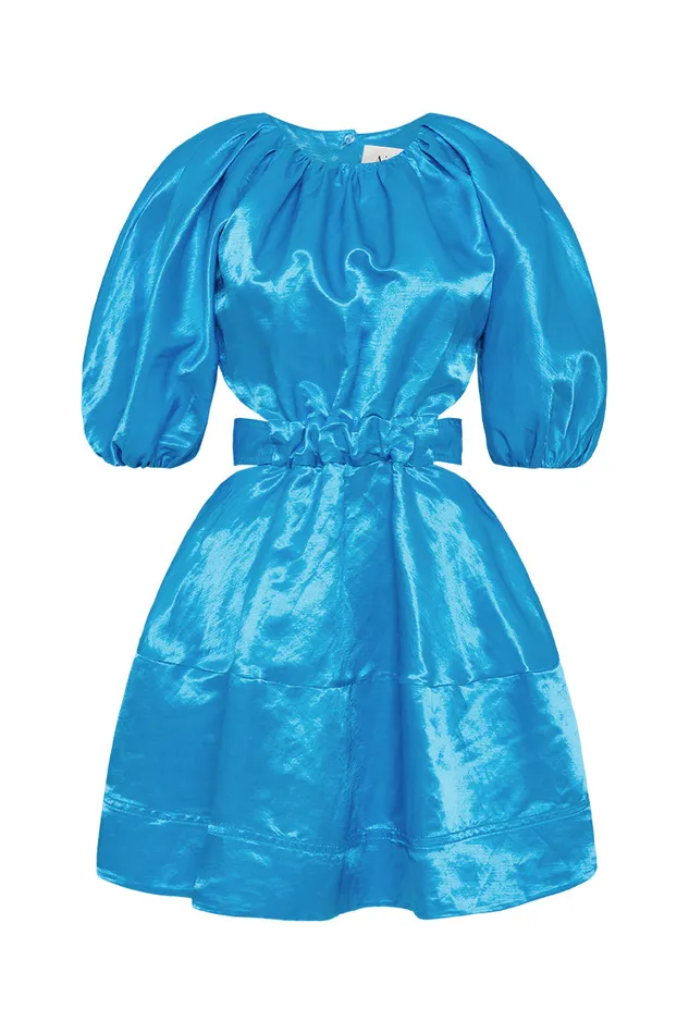 Aje Dresses Psychedelia Cut Out Mini Dress Azure Blue 8211 Women Aje Dresses Psychedelia Cut Out Mini Dress Azure Blue 8211 Women