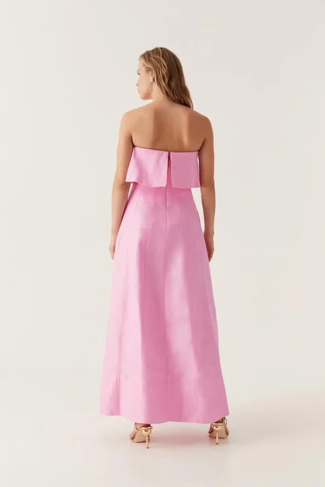 Aje Dresses Shallows Strapless Gown Bon Bon Pink 8211 Women Aje Dresses Shallows Strapless Gown Bon Bon Pink 8211 Women