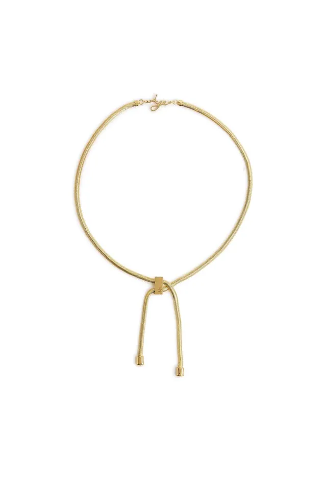 Aje Jewelry Lydie Logo Necklace Gold 8211 Women