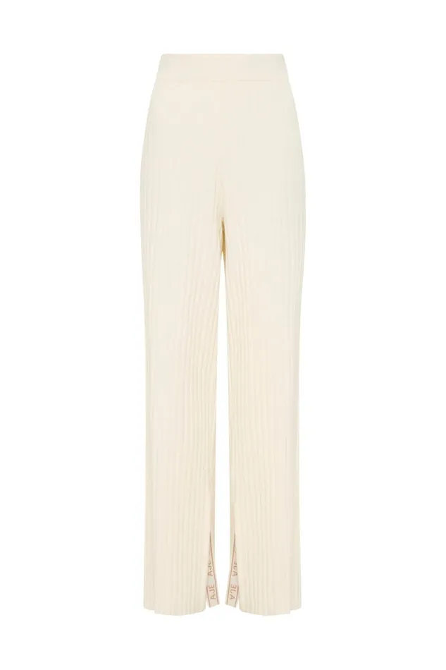 Aje Matching Sets Archer Logo Trim Knit Pant Ivory 8211 Women