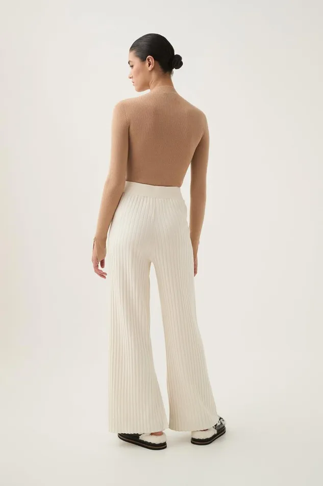Aje Matching Sets Archer Logo Trim Knit Pant Ivory 8211 Women
