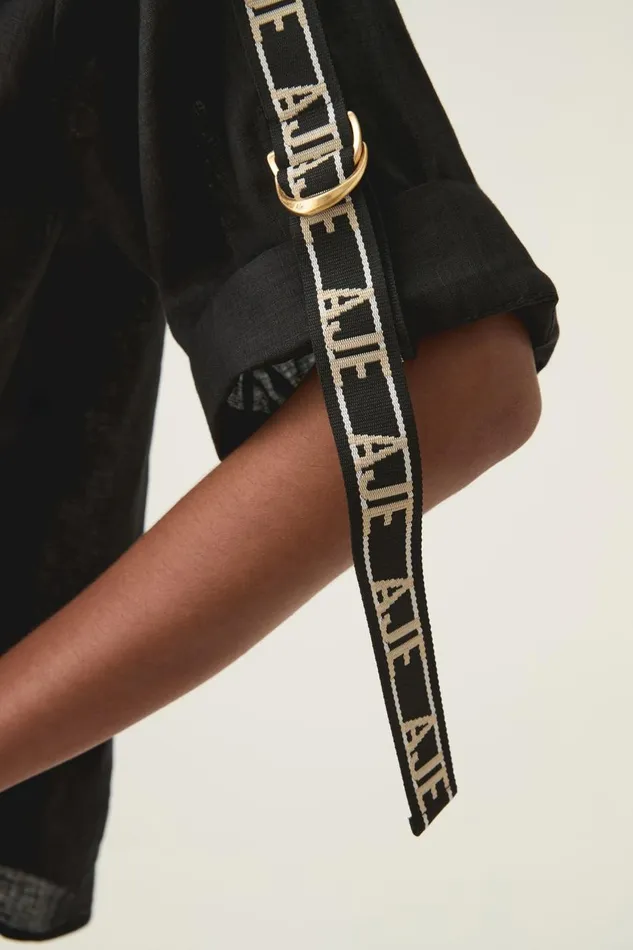 Aje Matching Sets Imogen Logo Shirt Black 8211 Women Aje Matching Sets Imogen Logo Shirt Black 8211 Women
