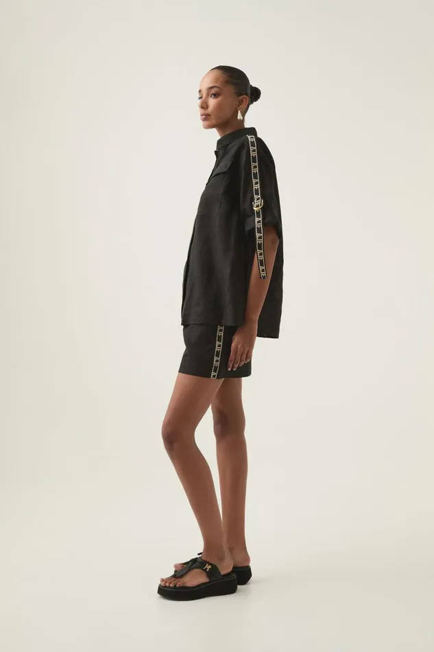 Aje Matching Sets Imogen Logo Shirt Black 8211 Women Aje Matching Sets Imogen Logo Shirt Black 8211 Women