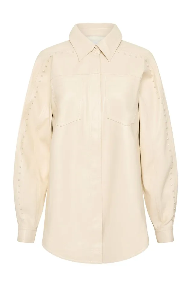 Aje Matching Sets Lumen Pearl Shirt Sandstone Beige 8211 Women Aje Matching Sets Lumen Pearl Shirt Sandstone Beige 8211 Women