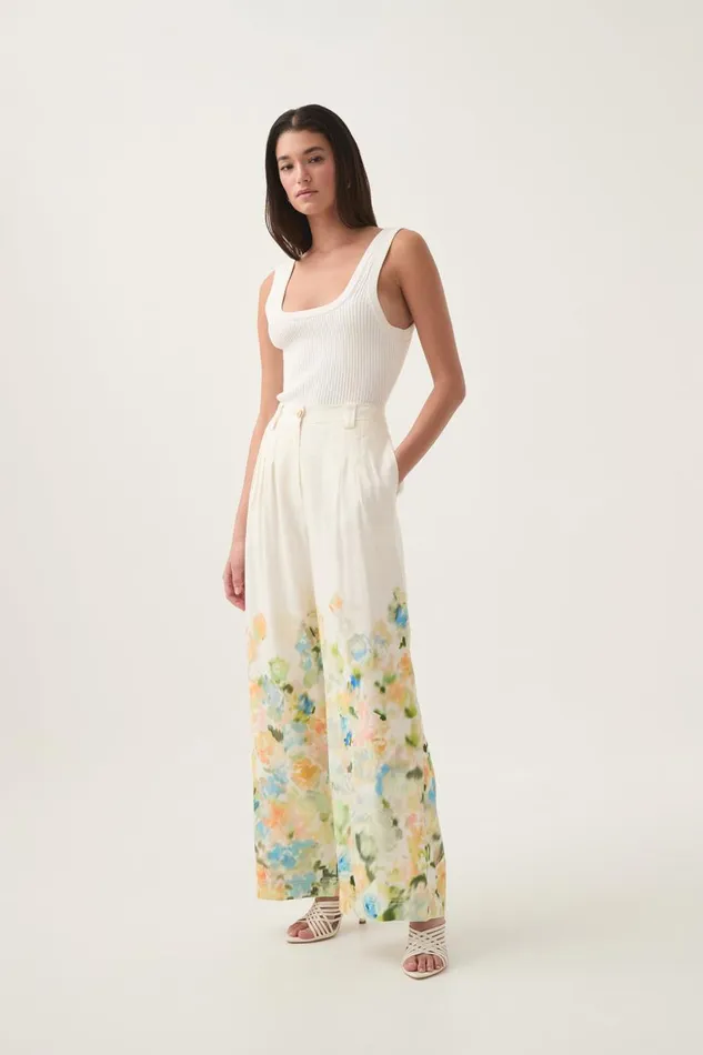 Aje Pants Dreamscape Pintucked Pant Floral Haze 8211 Women