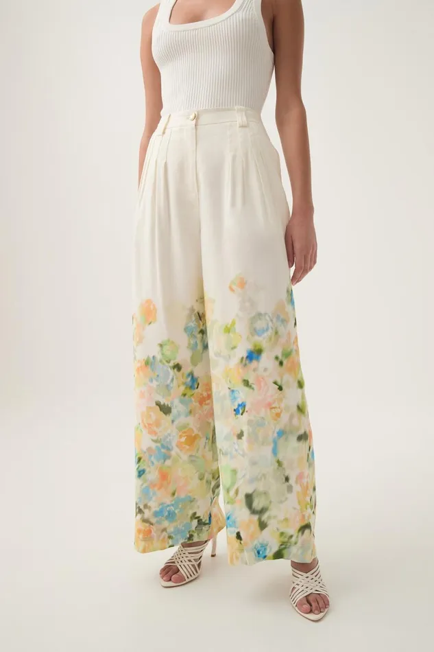 Aje Pants Dreamscape Pintucked Pant Floral Haze 8211 Women