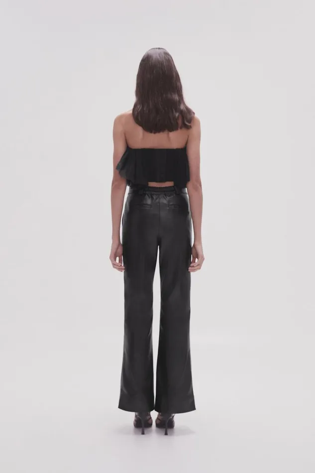 Aje Pants Martha Wide Leg Pant Black 8211 Women
