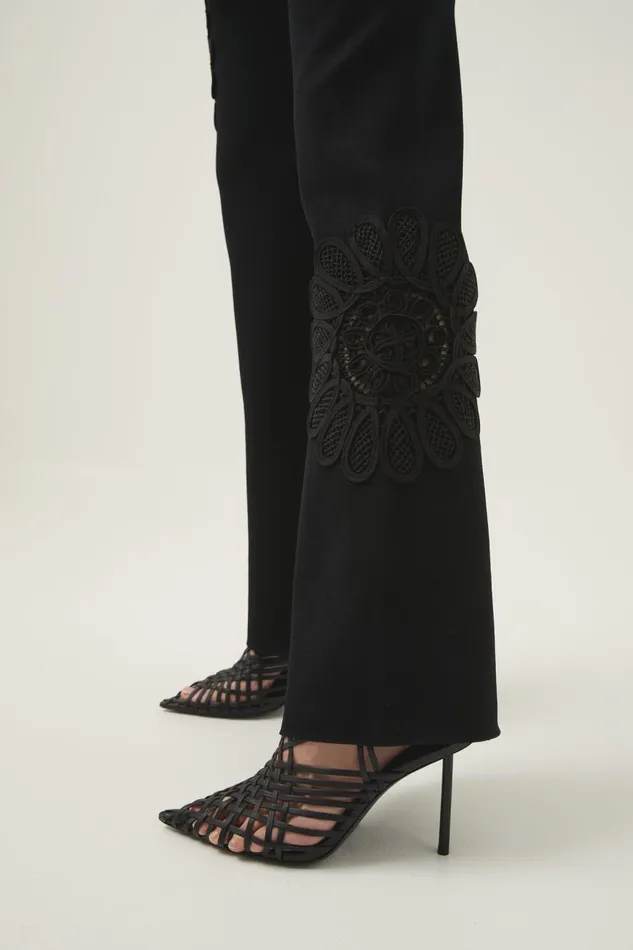 Aje Pants Motion Mandala Knit Pant Black 8211 Women