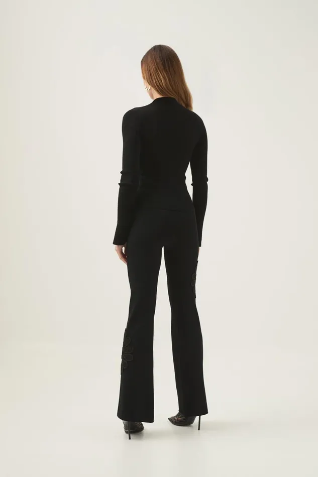 Aje Pants Motion Mandala Knit Pant Black 8211 Women