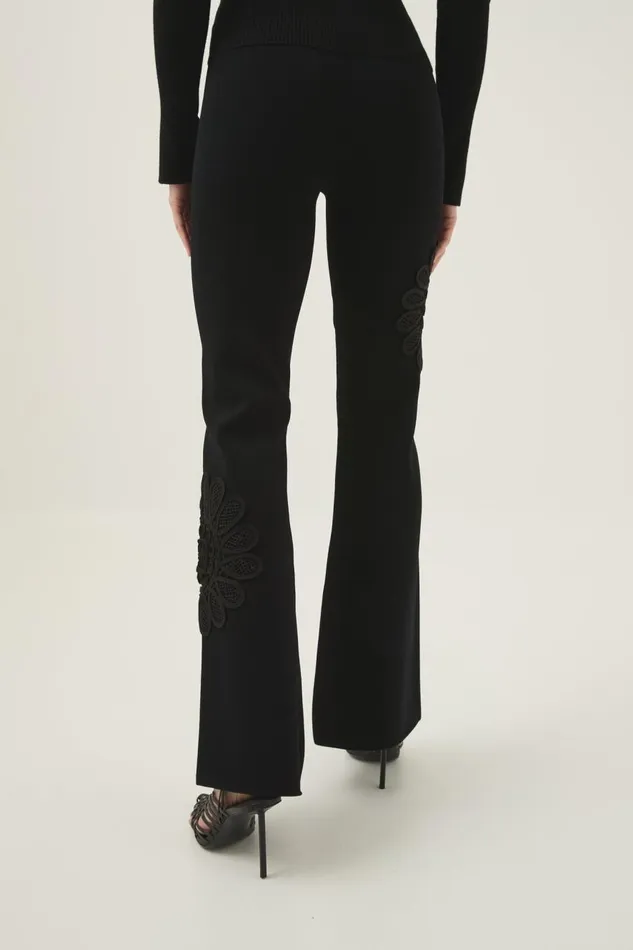 Aje Pants Motion Mandala Knit Pant Black 8211 Women