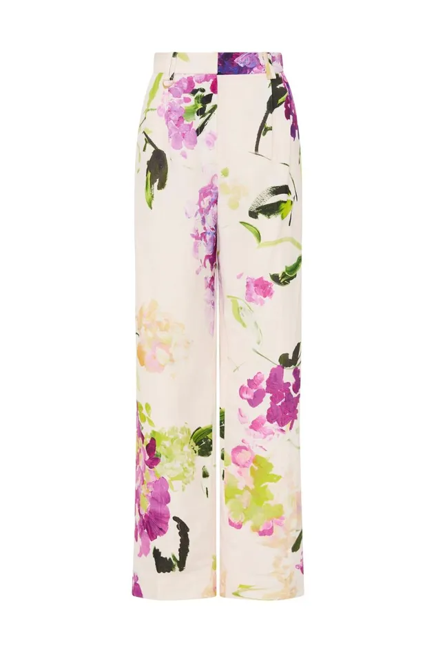 Aje Pants Portray Relaxed Pant Wild Hydrangea 8211 Women