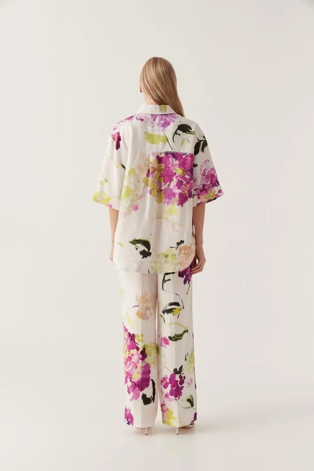 Aje Pants Portray Relaxed Pant Wild Hydrangea 8211 Women