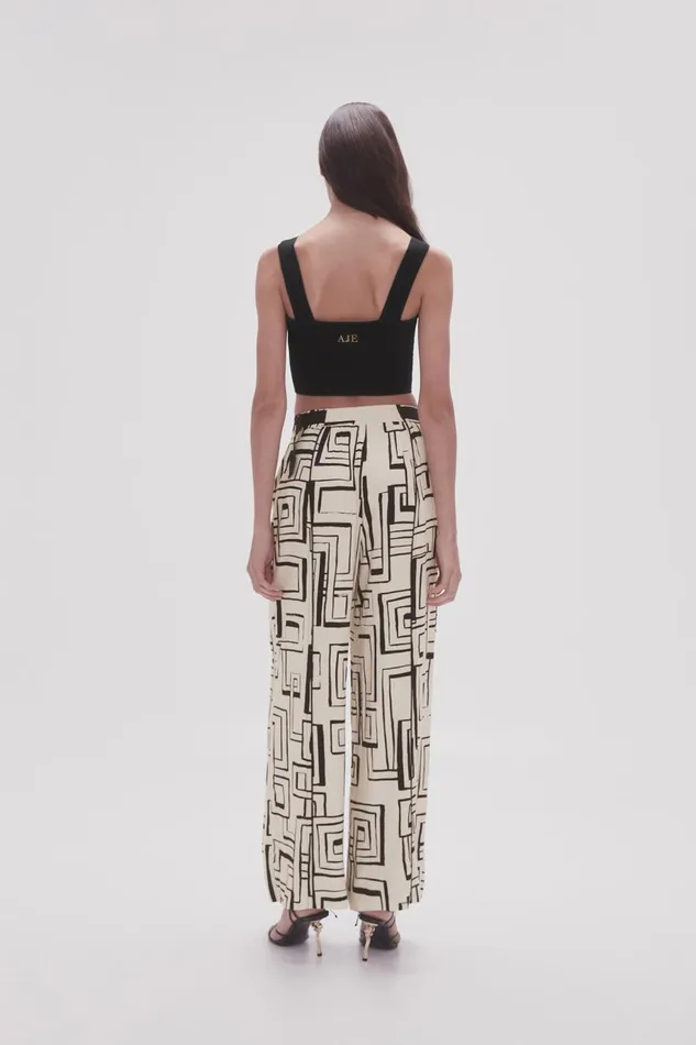 Aje Pants Vortex Split Leg Pant Abstract Penrose 8211 Women