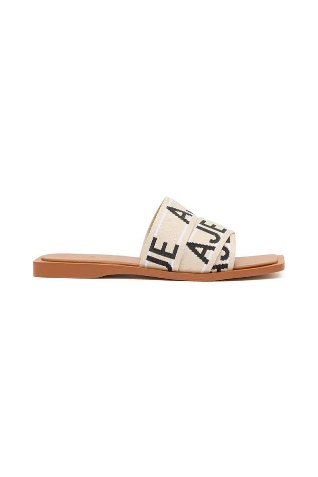 Aje Shoes Anais Logo Slide Tannatural 8211 Women