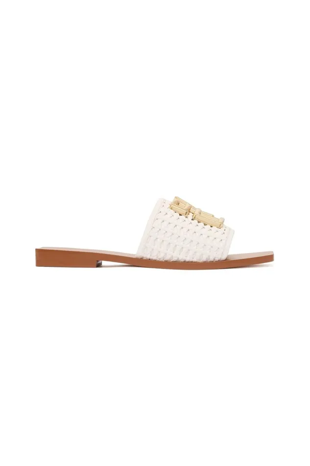 Aje Shoes Cosmic Woven Slide Ivory 8211 Women