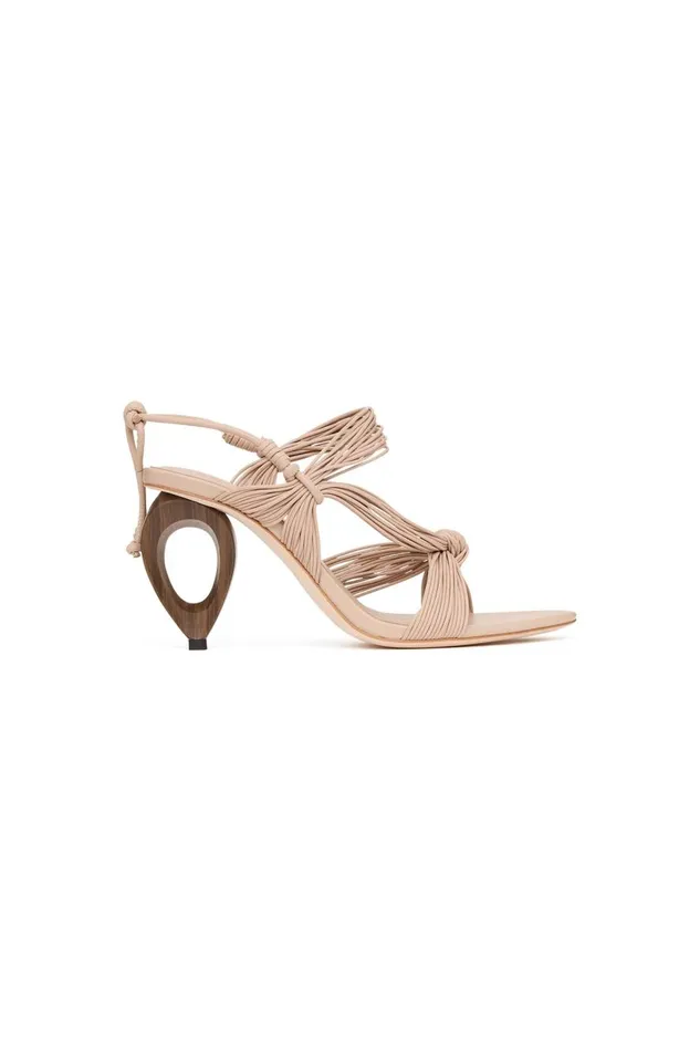 Aje Shoes Heartwood Sculptural Heel Nude 8211 Women