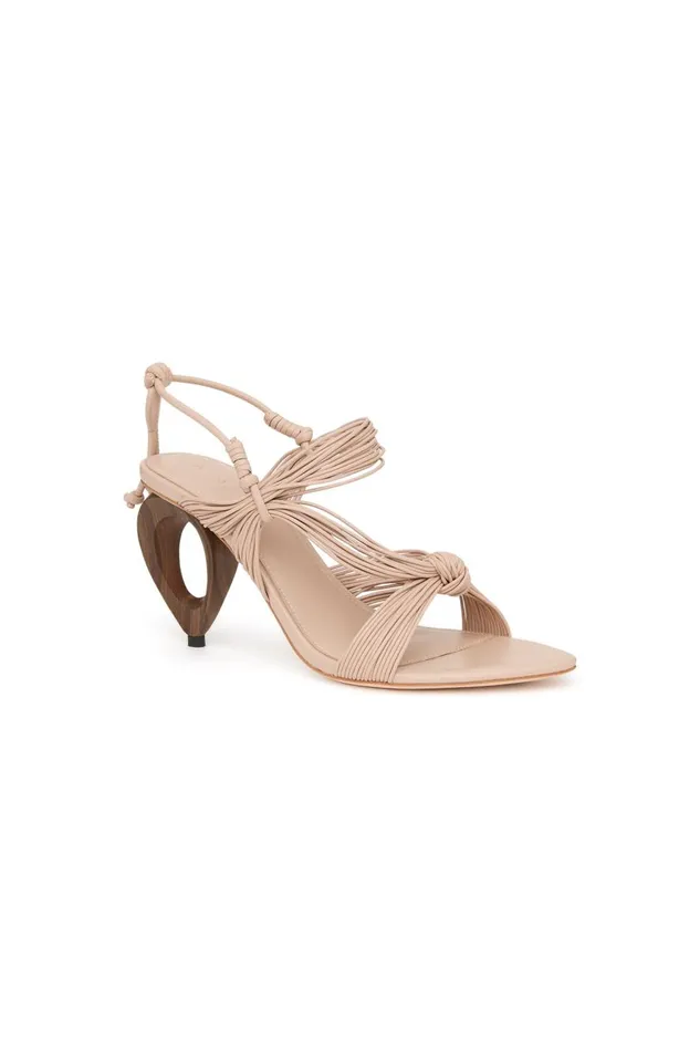 Aje Shoes Heartwood Sculptural Heel Nude 8211 Women
