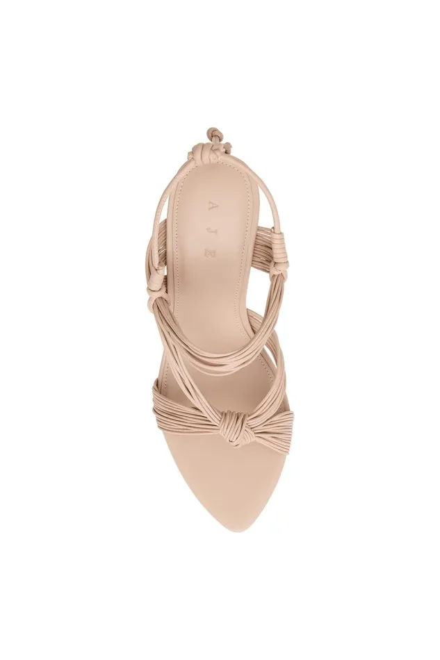 Aje Shoes Heartwood Sculptural Heel Nude 8211 Women