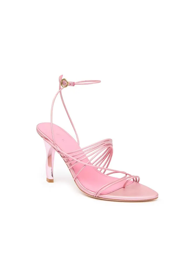Aje Shoes Merrette Strappy Heel Pink Metallic 8211 Women Aje Shoes Merrette Strappy Heel Pink Metallic 8211 Women