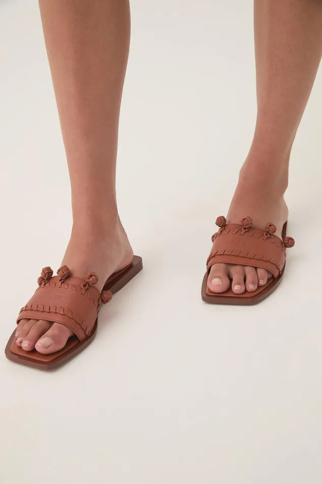 Aje Shoes Tessellate Slide Spiced Chai 8211 Women