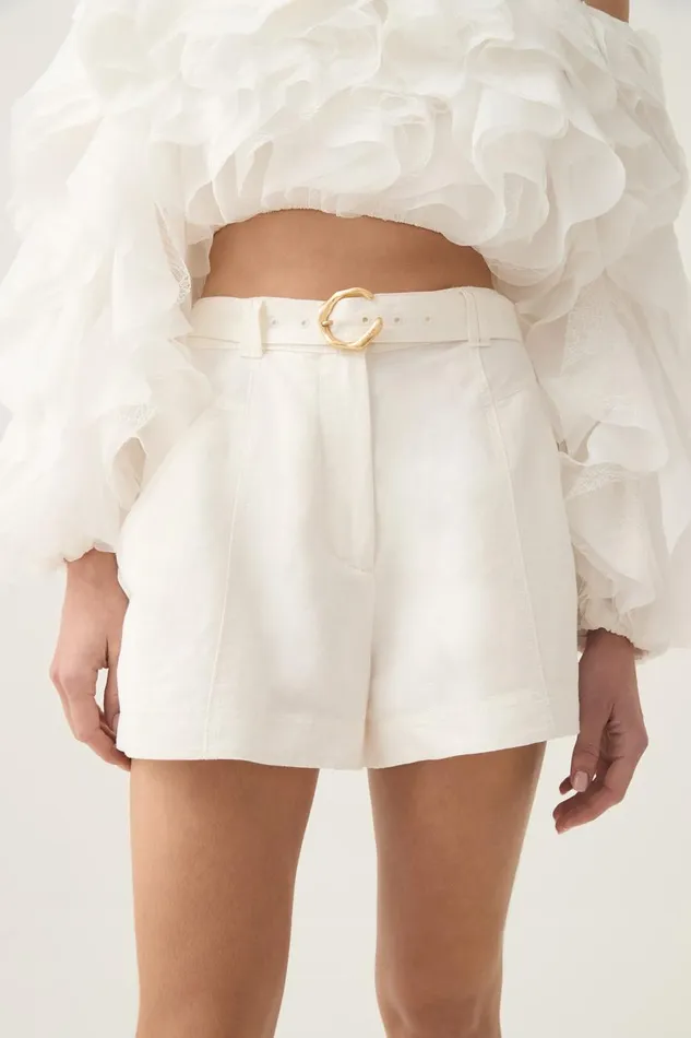 Aje Shorts Samira Short Ivory 8211 Women