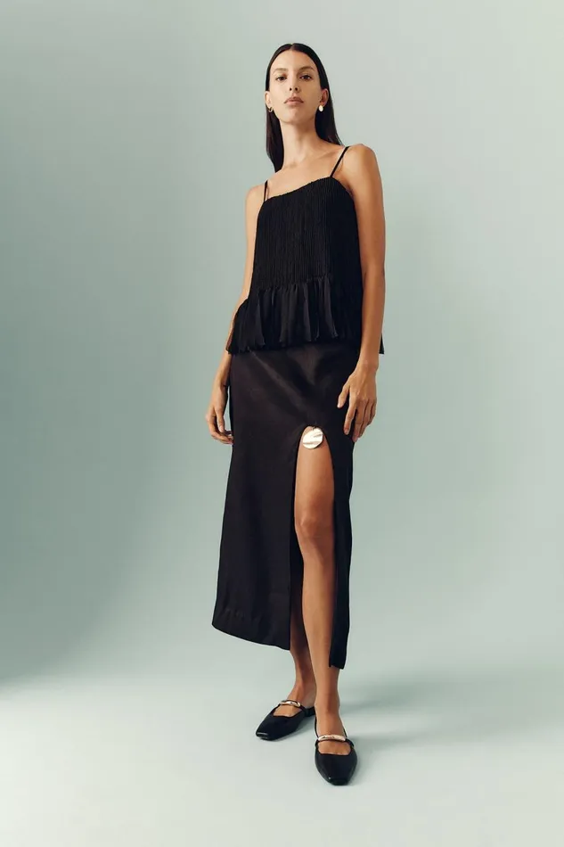 Aje Skirts Adelaide Midi Skirt Black 8211 Women