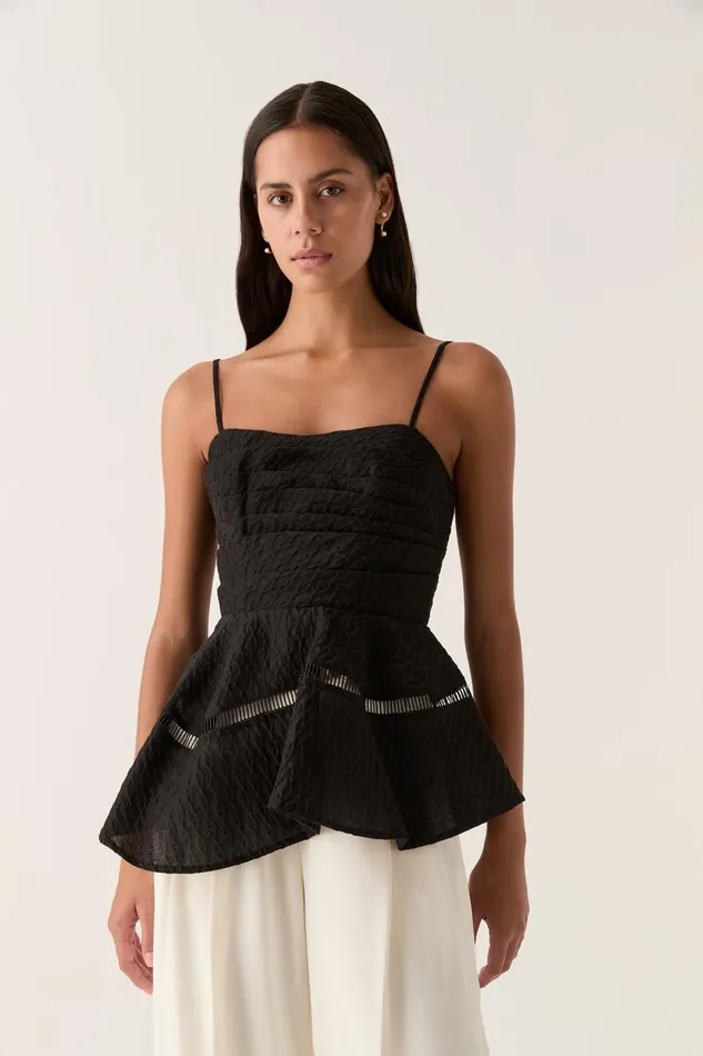 Aje Tops Cinque Jacquard Top Black 8211 Women