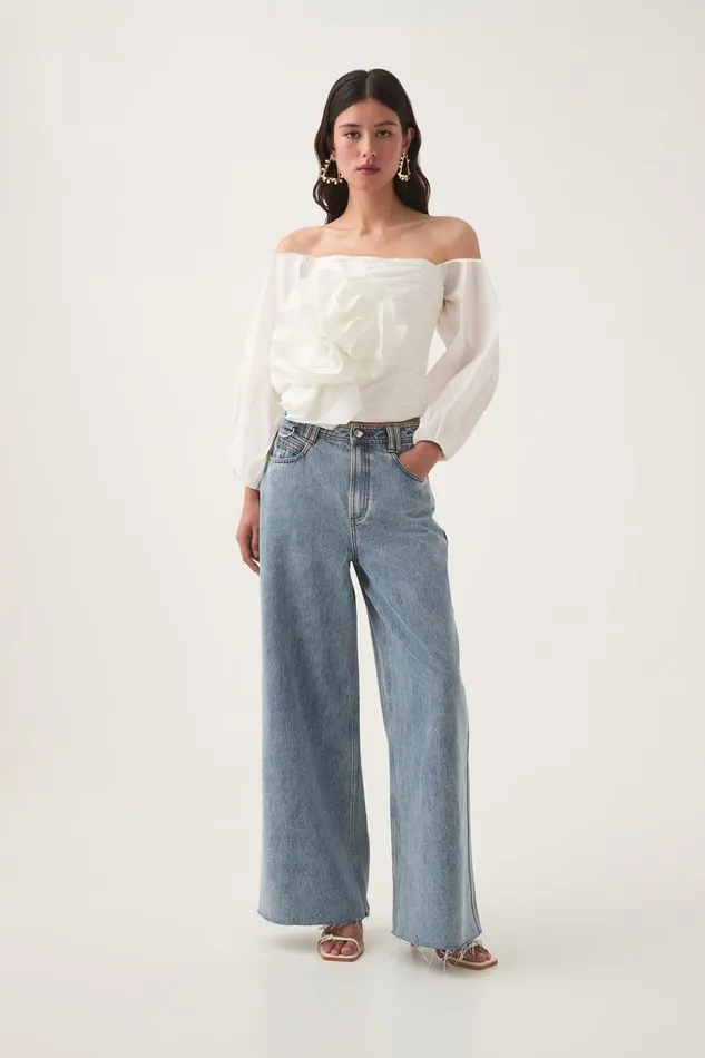 Aje Tops Parallels Spiral Top Ivory 8211 Women Aje Tops Parallels Spiral Top Ivory 8211 Women