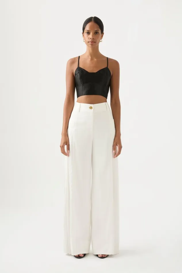 Aje Tops Rowena Panelled Bralette Black 8211 Women Aje Tops Rowena Panelled Bralette Black 8211 Women