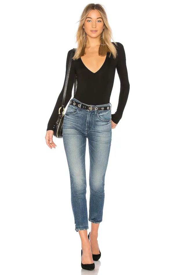 Akron Bodysuit Black Women Lovers and Friends Tops