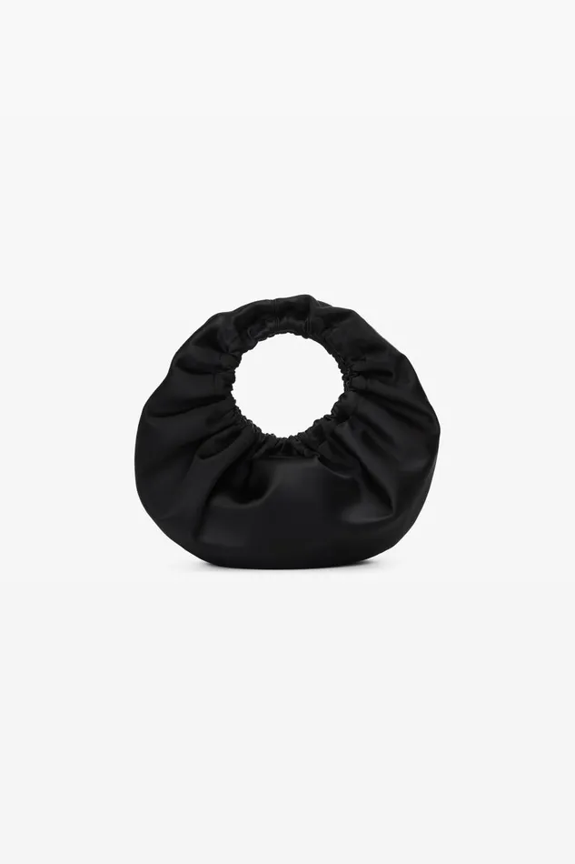 Alexander Wang Bags Women Crescent Small Handle Bag In Satin WDebossed Logo