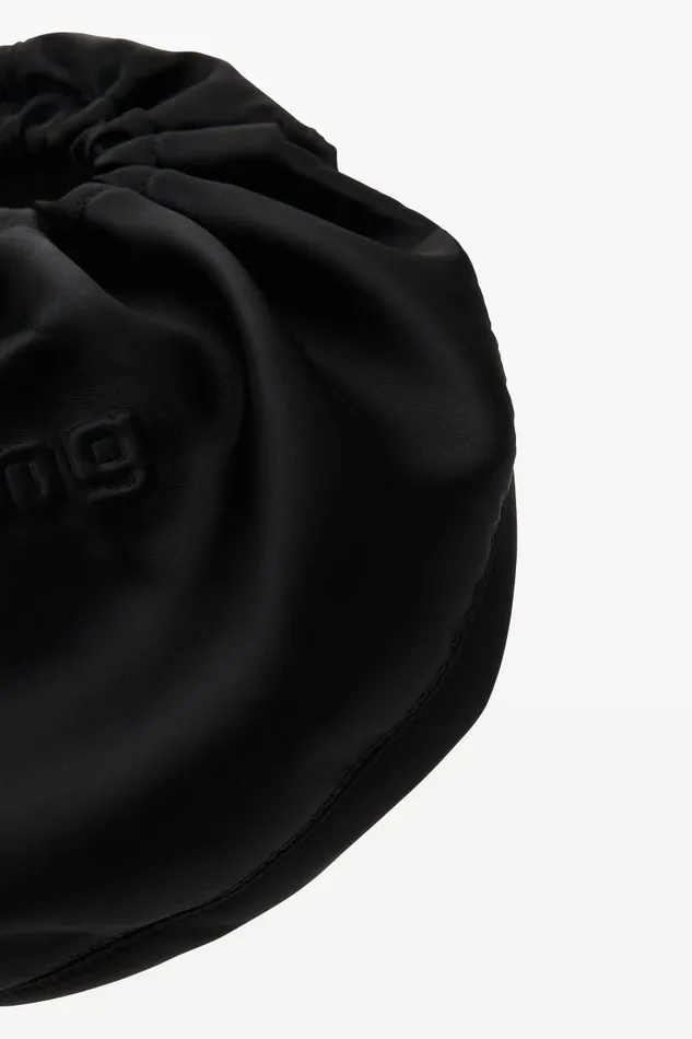Alexander Wang Bags Women Crescent Small Handle Bag In Satin WDebossed Logo