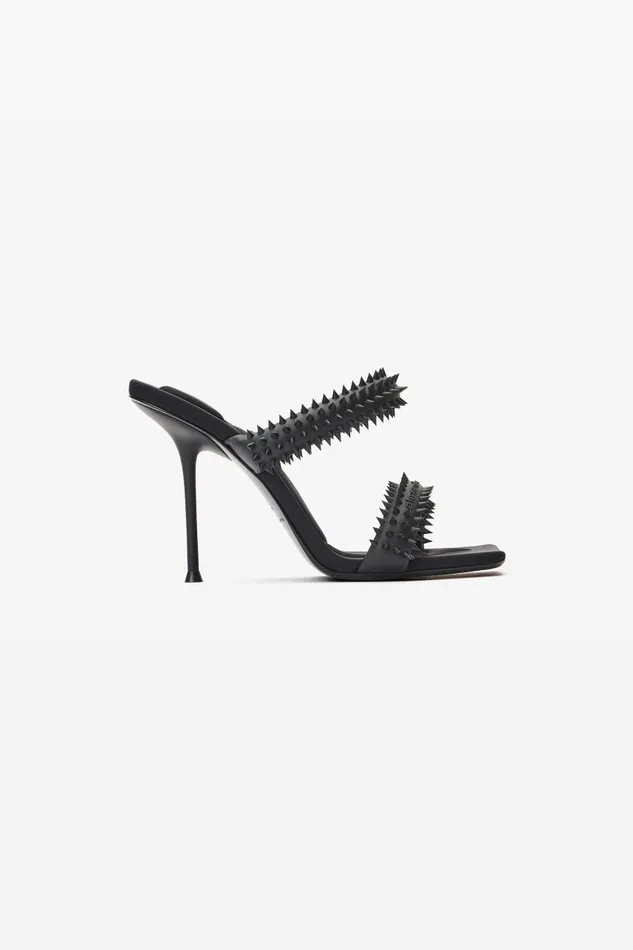 Alexander Wang Shoes Women Julie 105mm Sandal In Rubberized Spikes