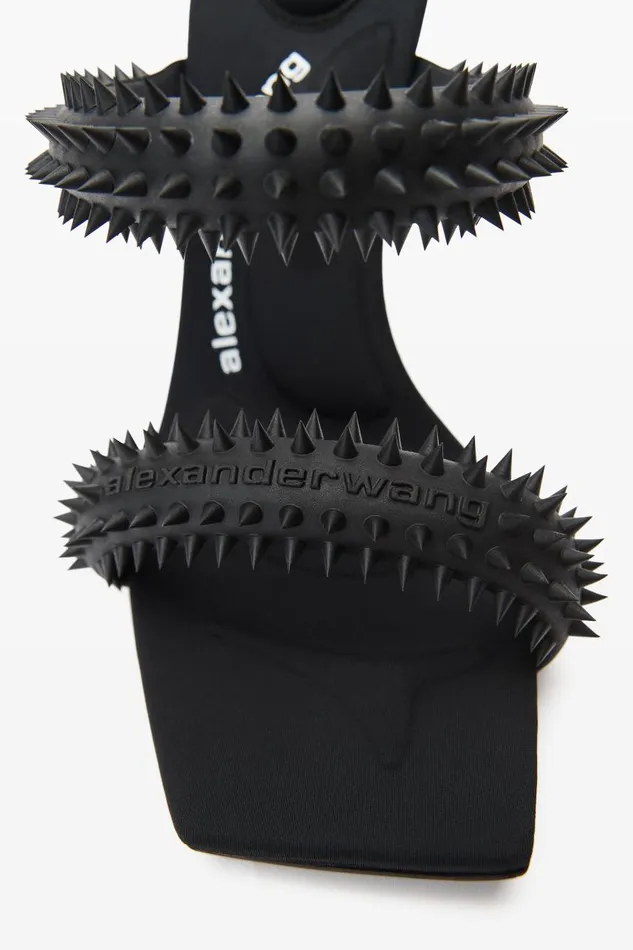 Alexander Wang Shoes Women Julie 105mm Sandal In Rubberized Spikes
