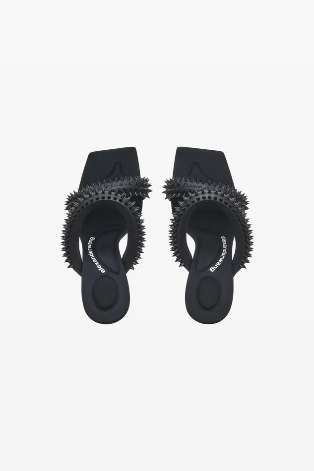 Alexander Wang Shoes Women Julie 105mm Sandal In Rubberized Spikes