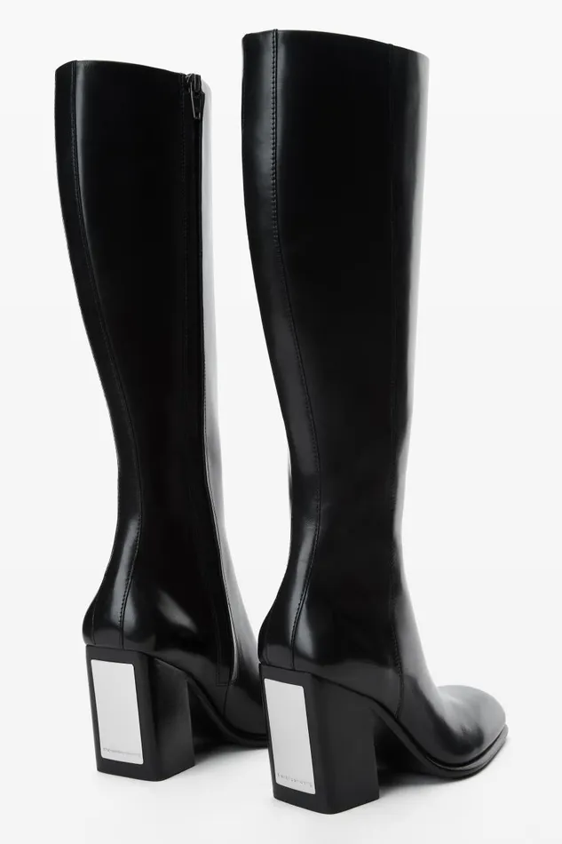 Alexander Wang Shoes Women Throttle 95mm KneeHigh Boot In Leather