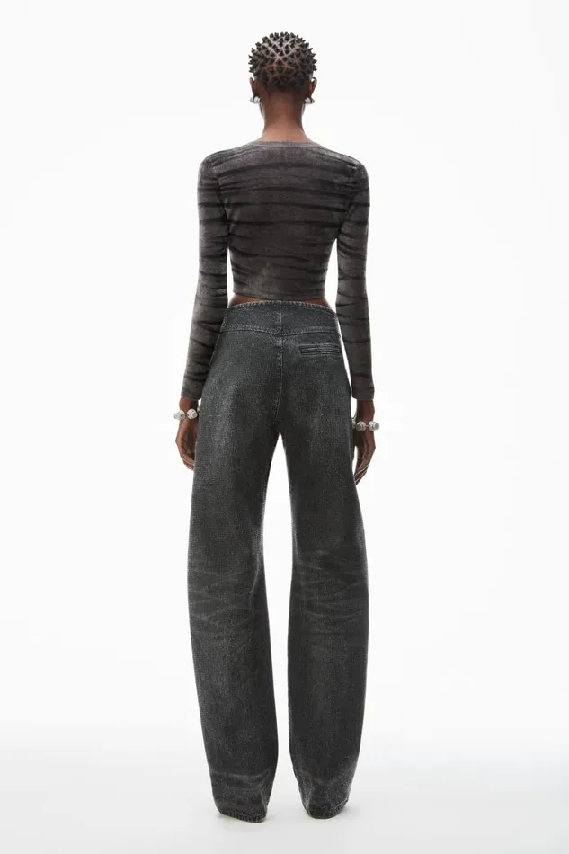 Alexander Wang Sweaters Women Digital AnimalPrint Crewneck Cardigan In Chenille